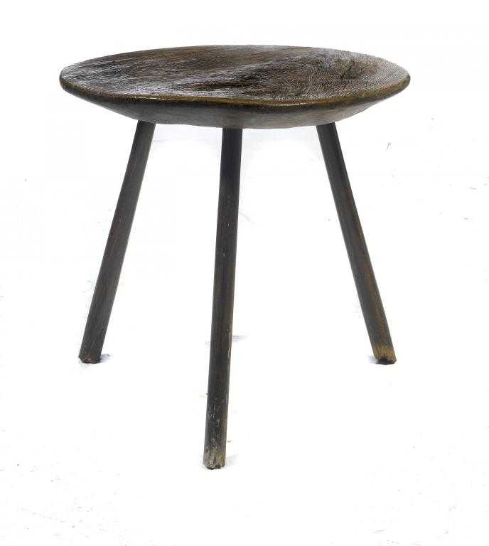 Appraisal: A GEORGE III ASH CRICKET TABLE POSSIBLY WELSH the substantial