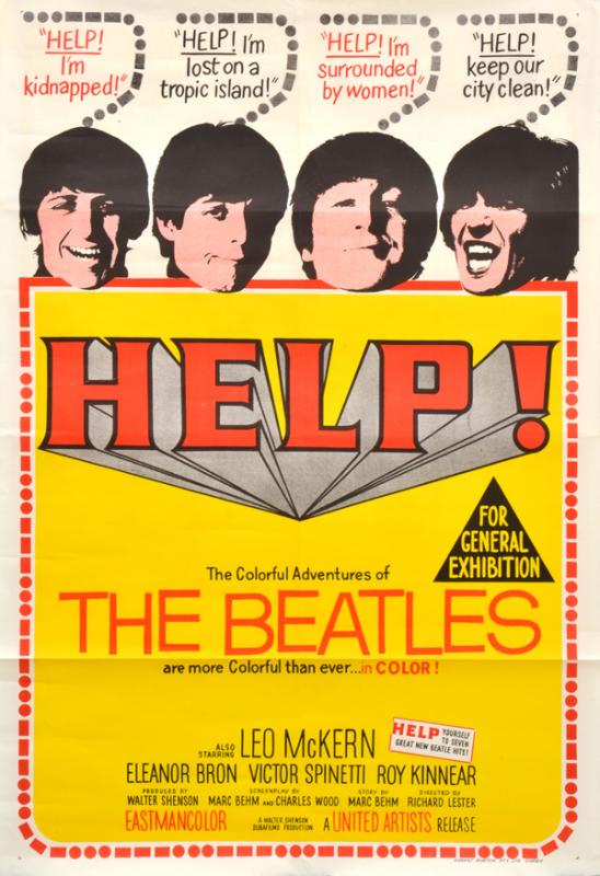 Appraisal: AN AUSTRALIAN ONE-SHEET POSTER FOR 'HELP' United Artists Condition A