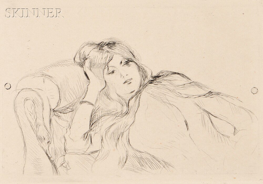 Appraisal: Berthe Morisot French - Jeune fille au repos impression from