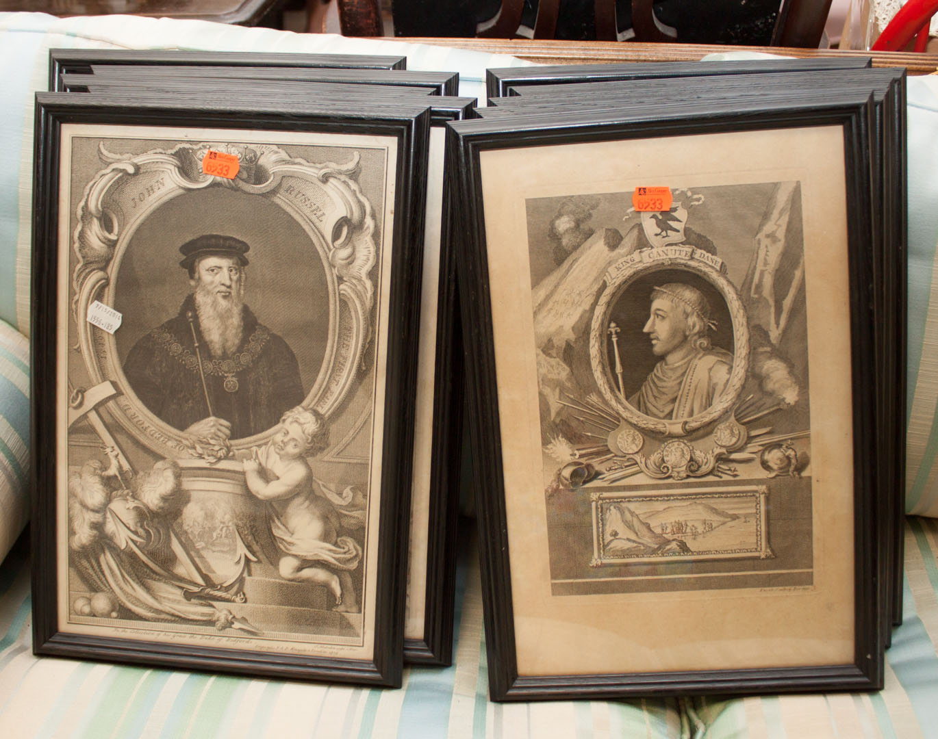 Appraisal: Ten framed th century prints Undernumber