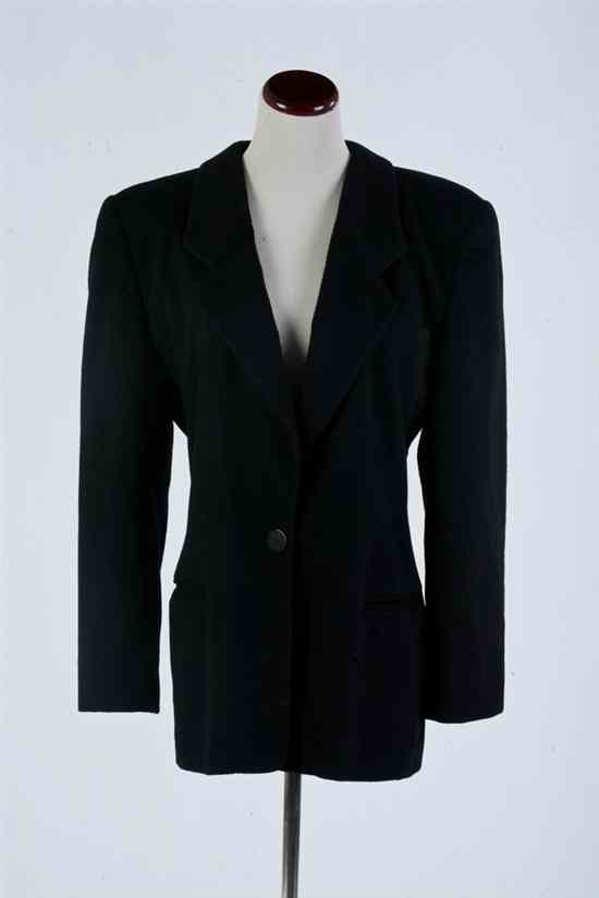 Appraisal: GIORGIO ARMANI BLACK LABEL CASHMERE JACKET With two pockets button