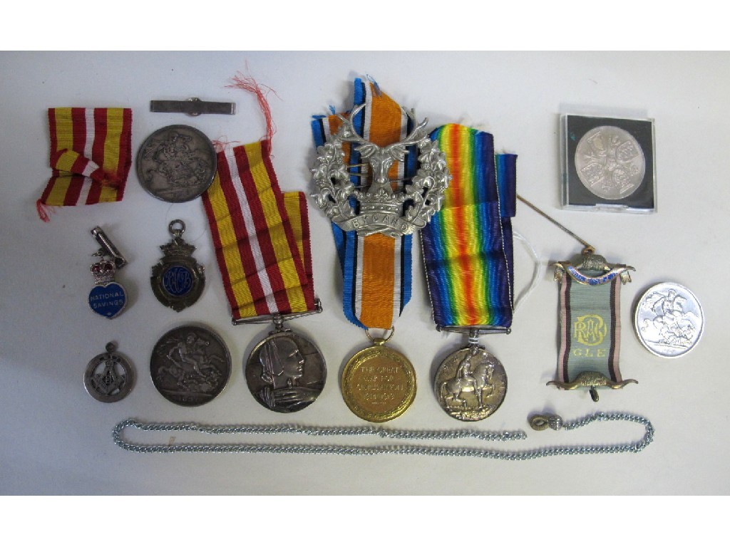 Appraisal: War and Victory medals to Sapper J Stuart R E