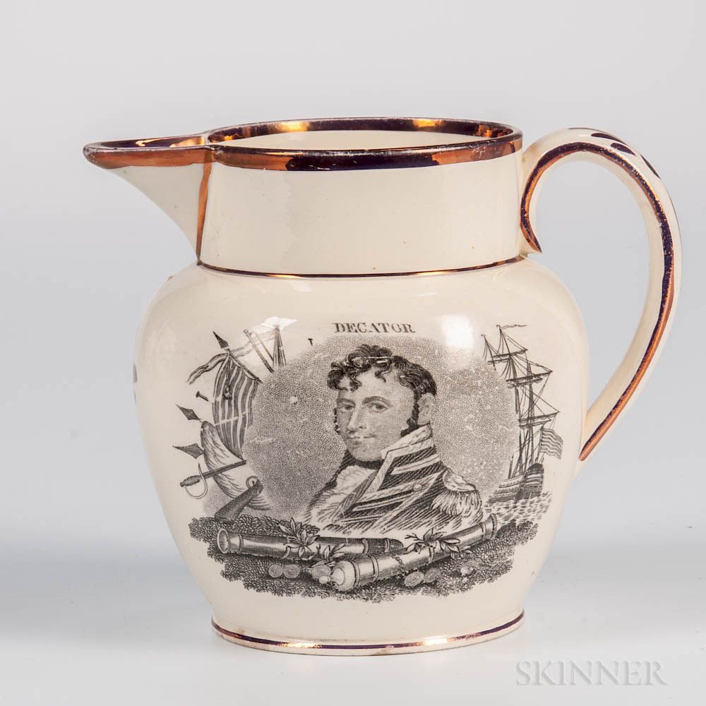 Appraisal: Pink Lustre Decorated Decator Lawrence Jug Pink Lustre Decorated Decator