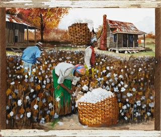 Appraisal: W Earl Robinson - Mississippi Cotton Pickers in the Field