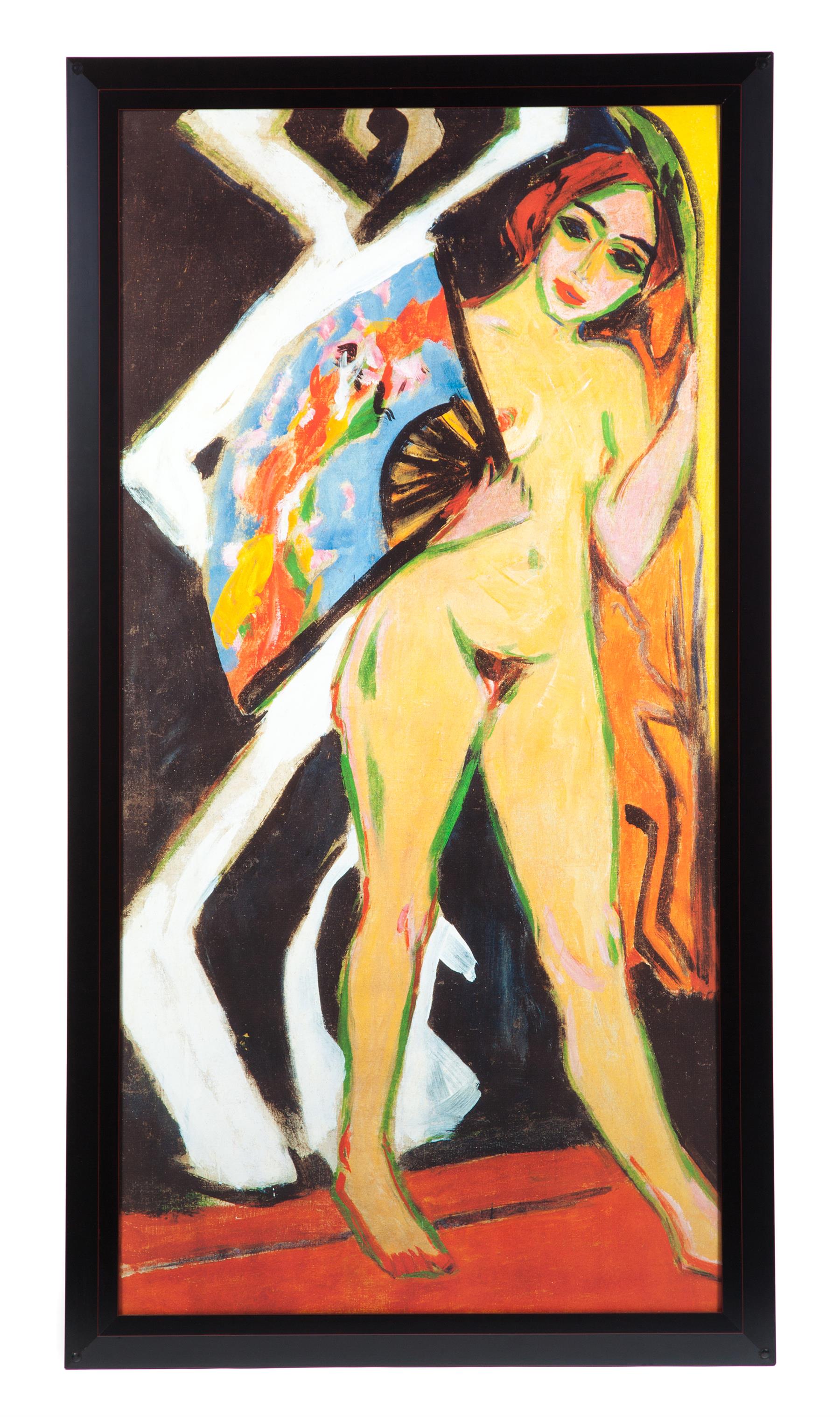 Appraisal: NUDE AFTER ERNST LUDWIG KIRCHNER Giclee on canvas board Woman