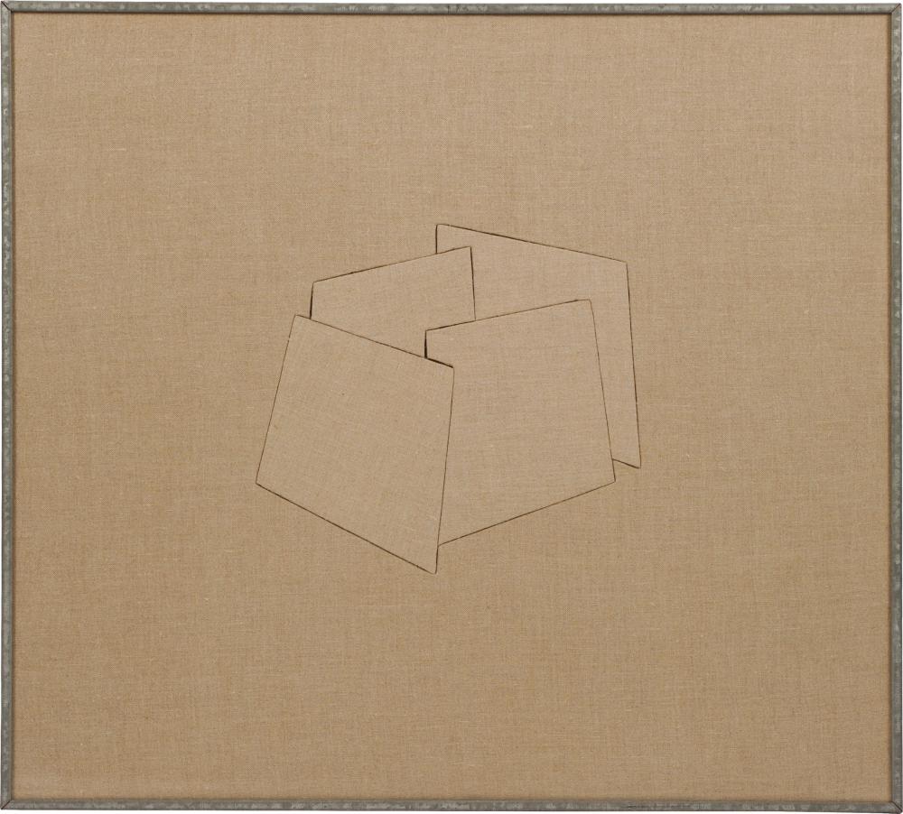 Appraisal: ROBERTO PIETROSANTI UNTITLED linen on board signed and dated verso