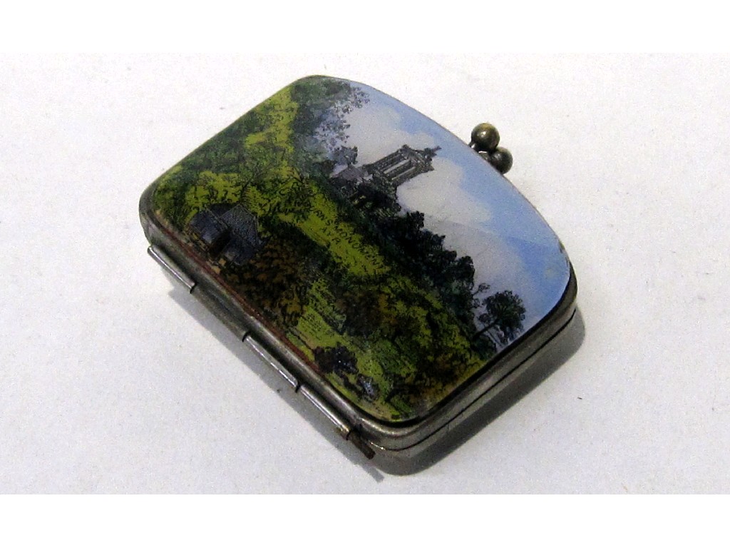 Appraisal: Ladies purse mother of pearl mounted with a view of