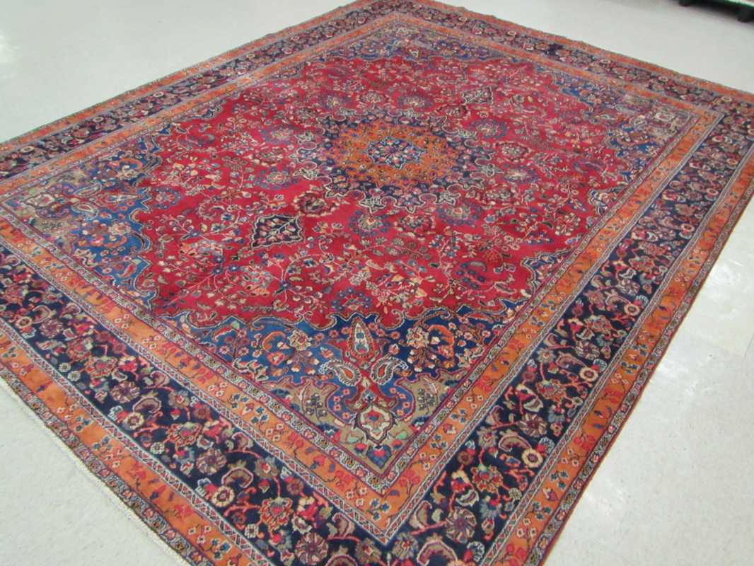 Appraisal: PERSIAN MASHAD CARPET Razavi Khorasan Province northeastern Iran floral and