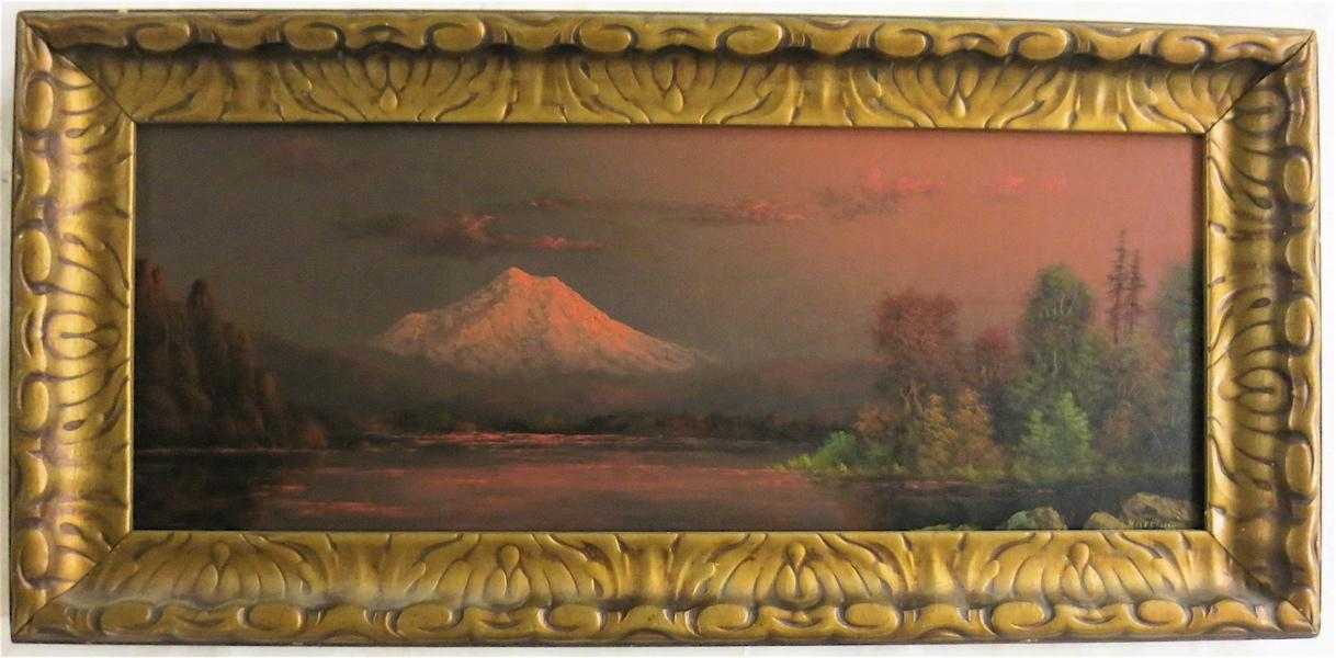 Appraisal: ELIZA R BARCHUS OIL ON CANVAS Oregon - Mount Hood