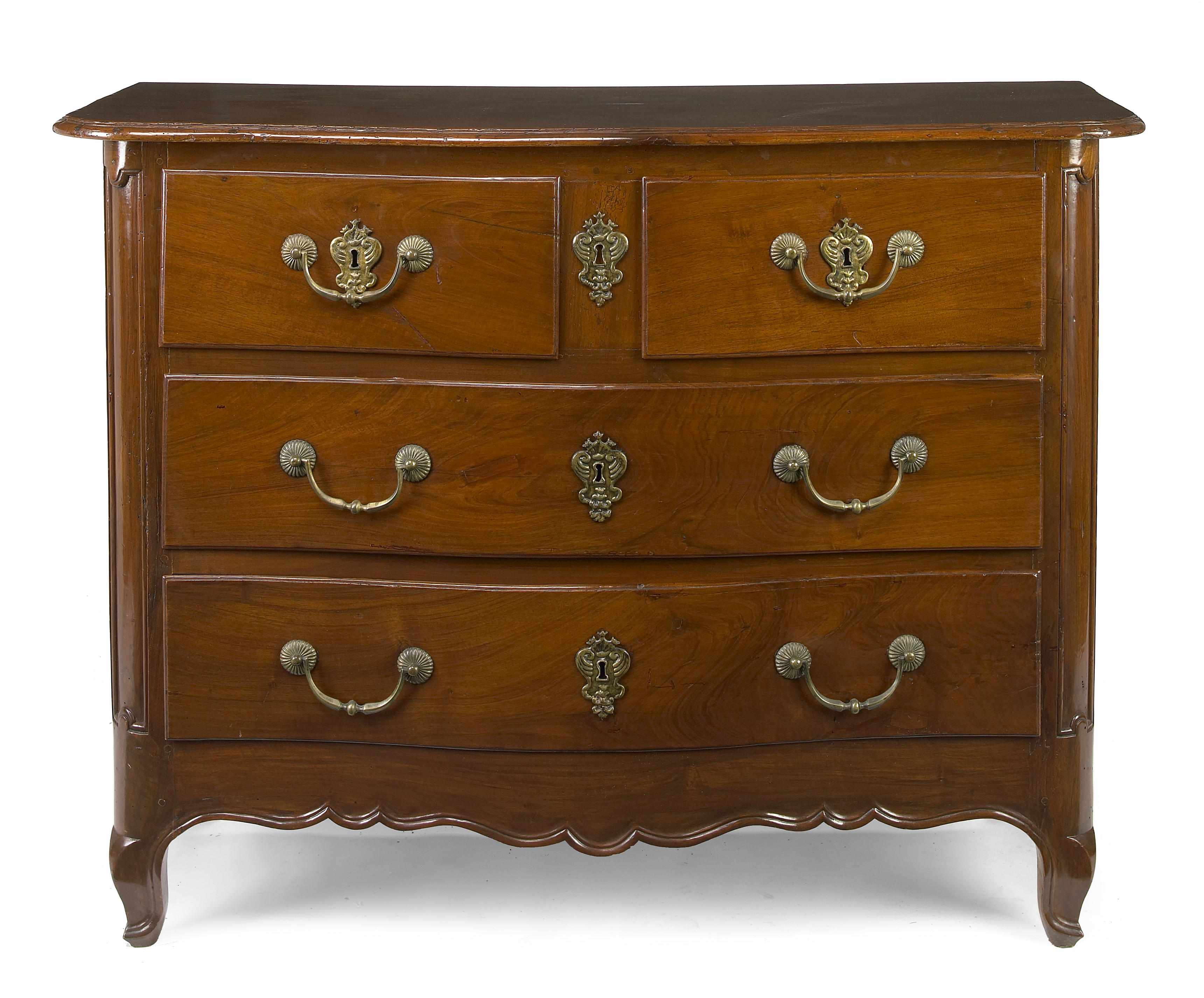 Appraisal: Property of various owners A Louis XV walnut commode third