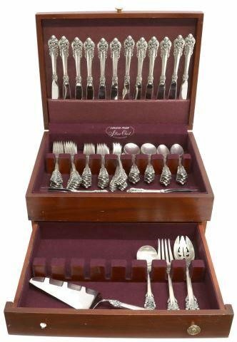 Appraisal: lot of American sterling silver flatware service Wallace in the