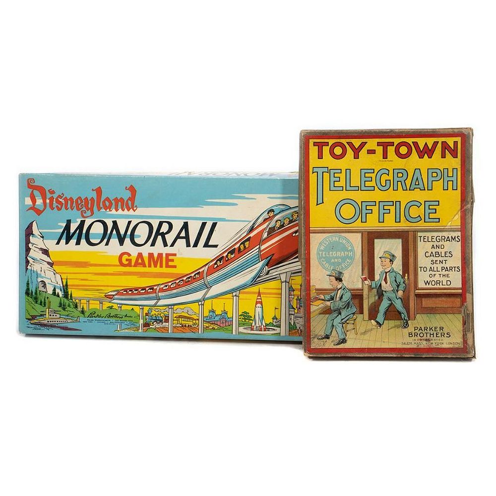 Appraisal: Parker Brothers Toy-Town Telegraph Office Disneyland Monorail Game Parker Brothers