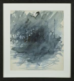 Appraisal: Don Wright - Abstract Trees watercolor signed l l framed