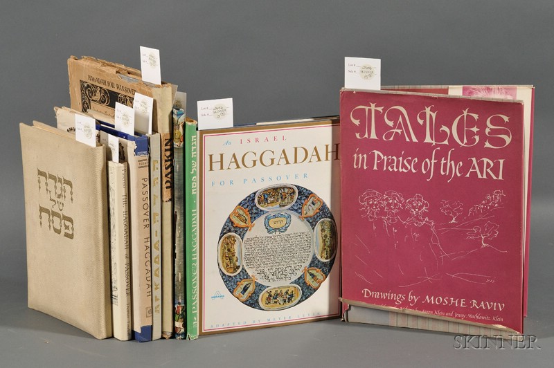 Appraisal: Haggadah Collection of Nine Illustrated Passover Haggadah s- s including