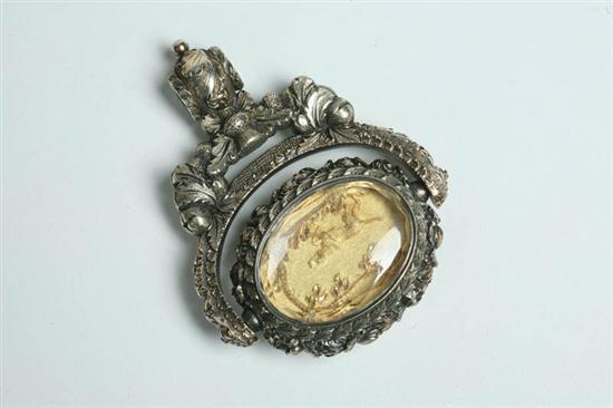 Appraisal: SWIVEL WATCH FOB Probably Scottish Rock crystal quartz over gold