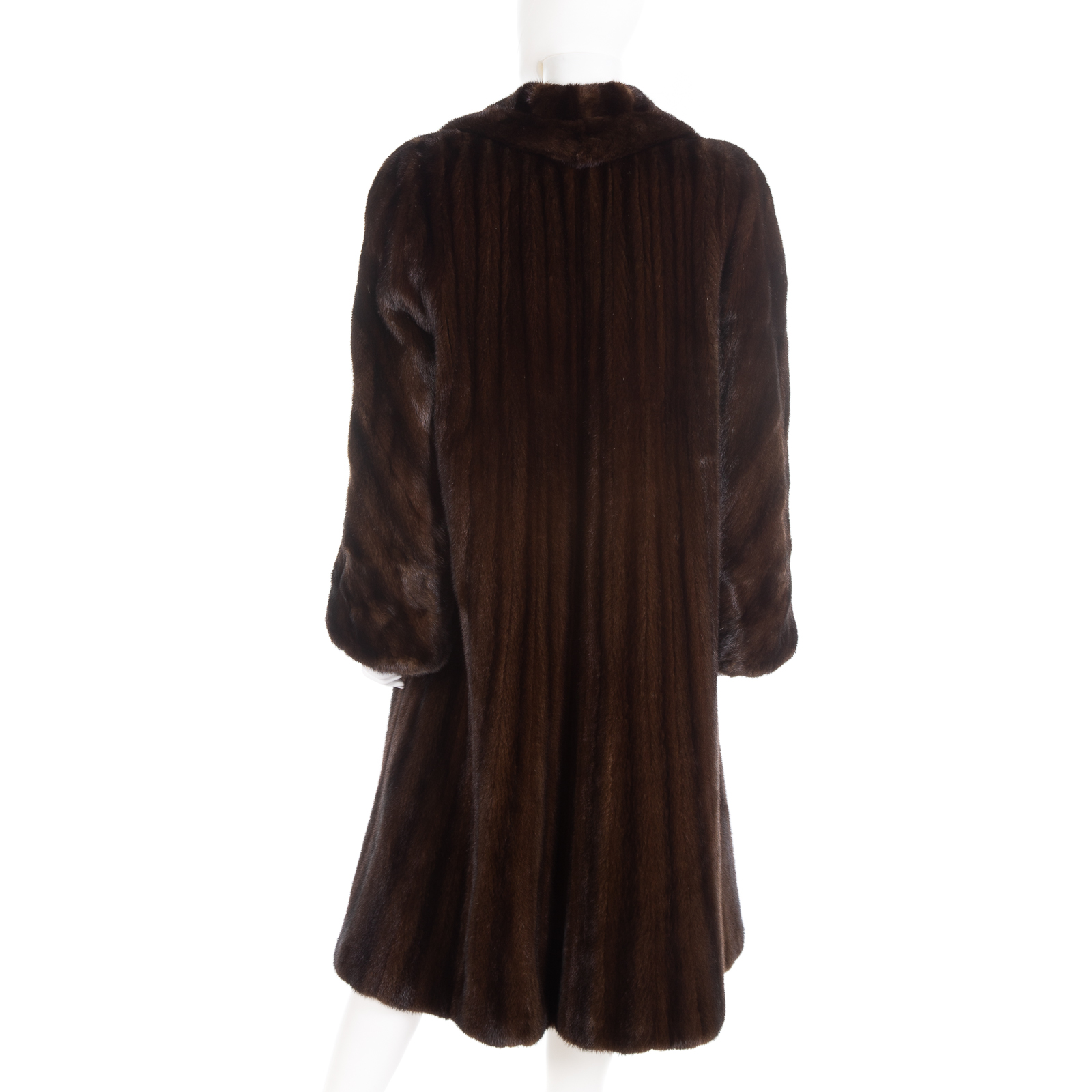 Appraisal: SORBARA FOR NEIMAN MARCUS BROWN MINK COAT Full-length with wide