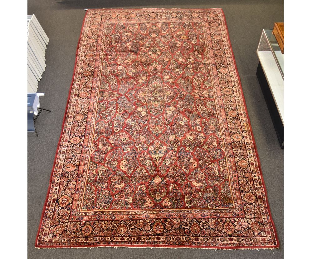 Appraisal: Palace Size Sarouk Carpet Palace size Sarouk carpet with overall