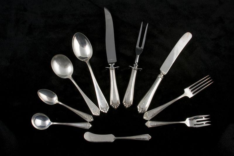 Appraisal: International Sterling Silver Flatware Service in the Leicester pattern patent