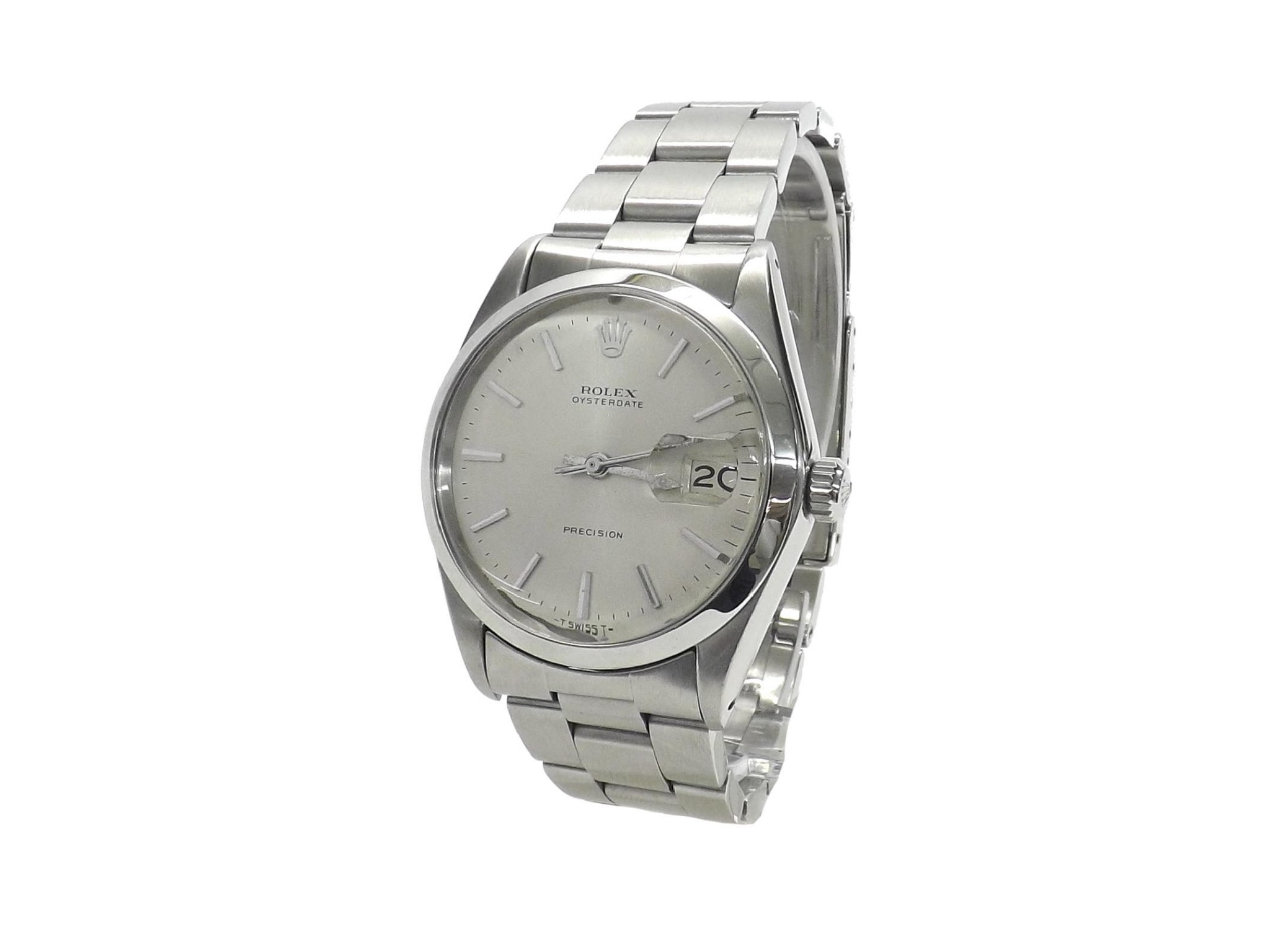 Appraisal: Rolex Oysterdate Precision stainless steel gentleman's bracelet watch ref no