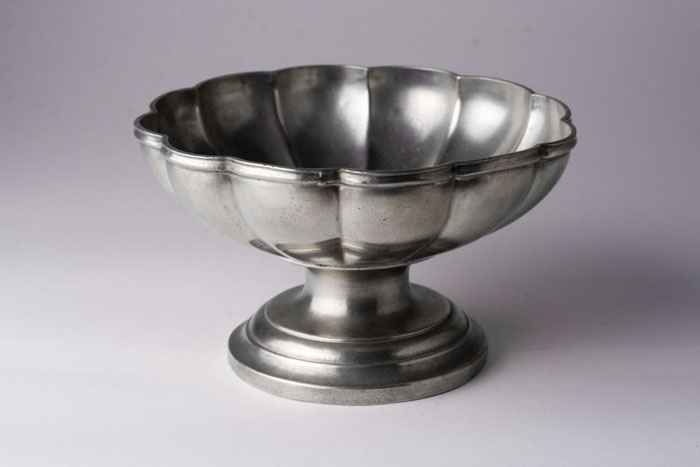 Appraisal: PEWTER FOOTED BOWL WILLIAM W CROSSMAN BORN WILLIAM ALLEN WEST