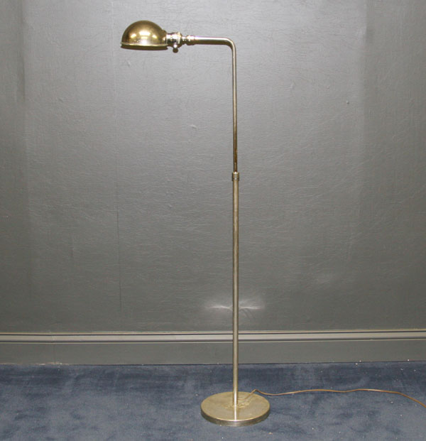 Appraisal: Machine Age modern chrome floor lamp impressed Bryant with patent