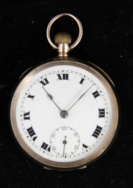 Appraisal: A gentleman's ct gold cased pocket watch the interior engraved