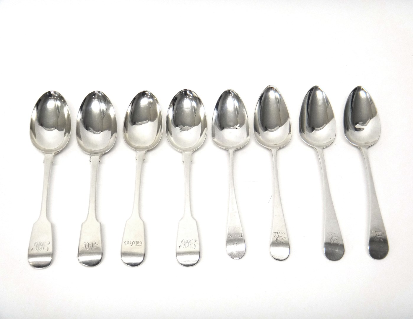 Appraisal: Silver table flatware comprising a pair of fiddle pattern tablespoons