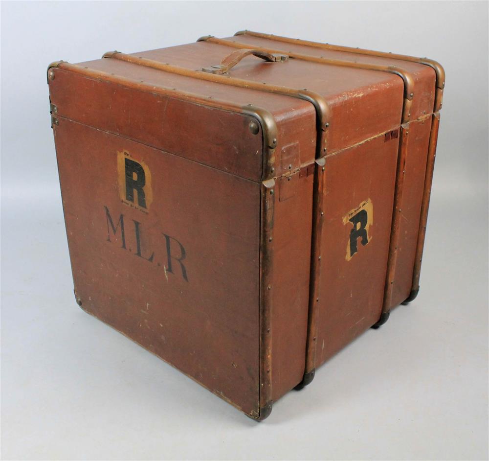 Appraisal: VINTAGE STEAMER TRUNK STAMPED WITH THE ROYAL MAIL STEAM PACKET