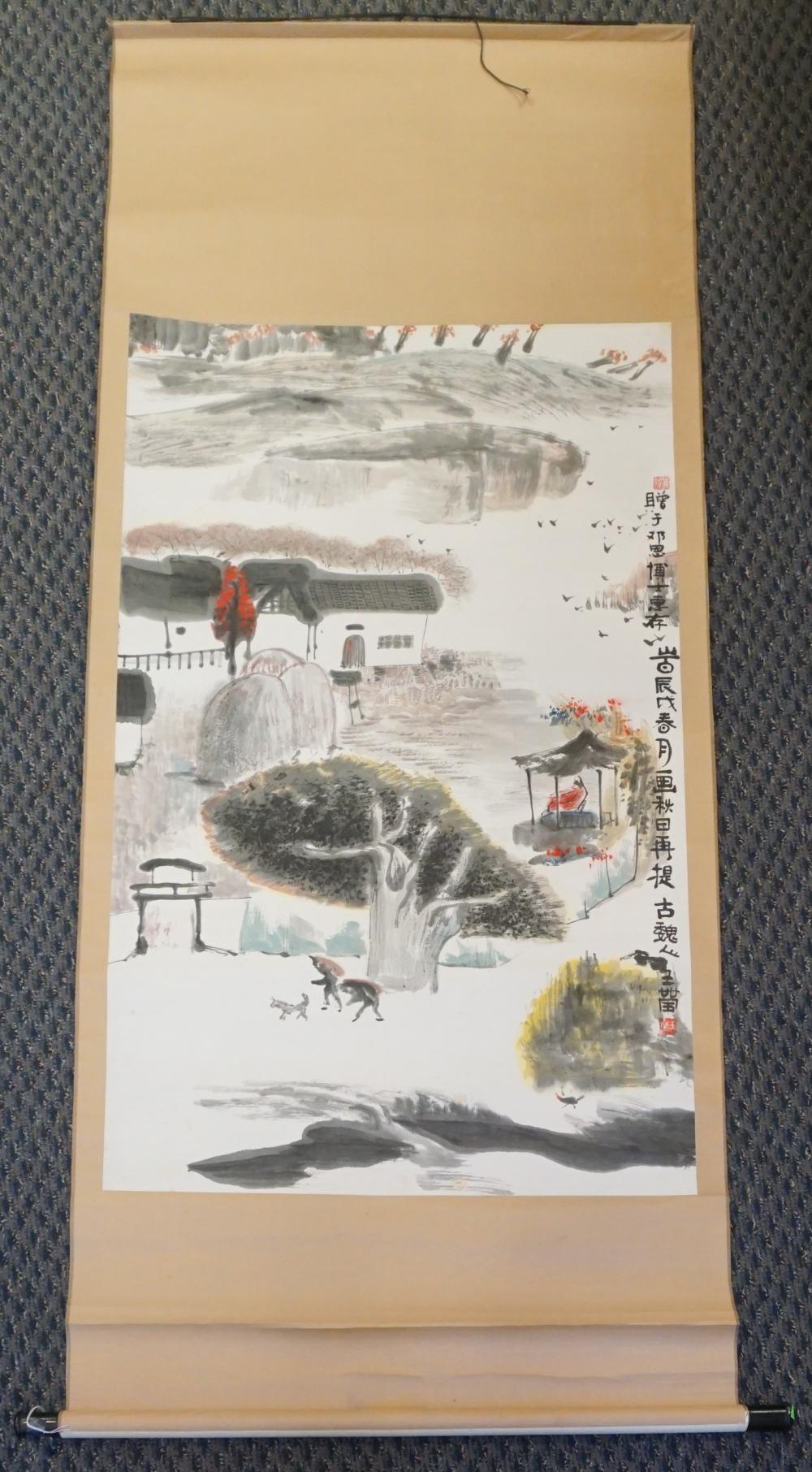 Appraisal: Chinese Hanging Scroll of a Poet in a Hut x