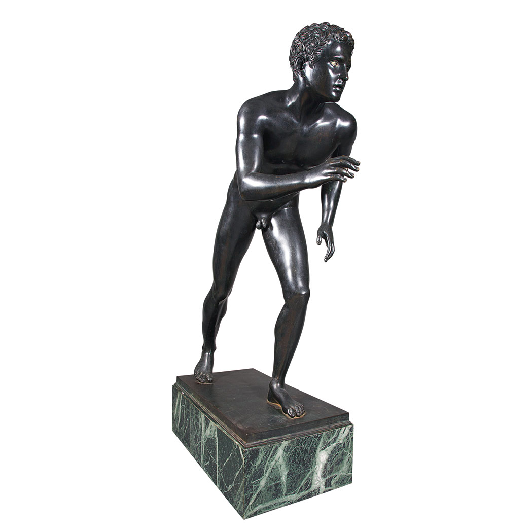 Appraisal: Bronze Figure of a Male Athlete After the Antique discovered