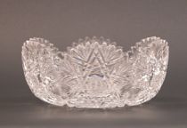 Appraisal: American Brilliant Cut Crystal Dish American brilliant cut leaded crystal