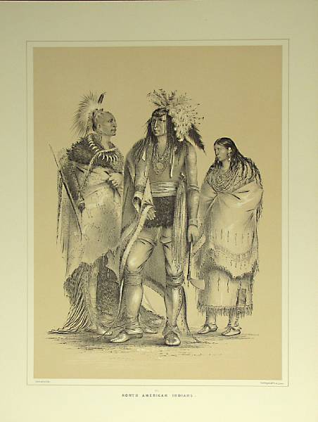 Appraisal: CATLIN GEORGE North American Indian Portfolio Chicago Sage Books Swallow