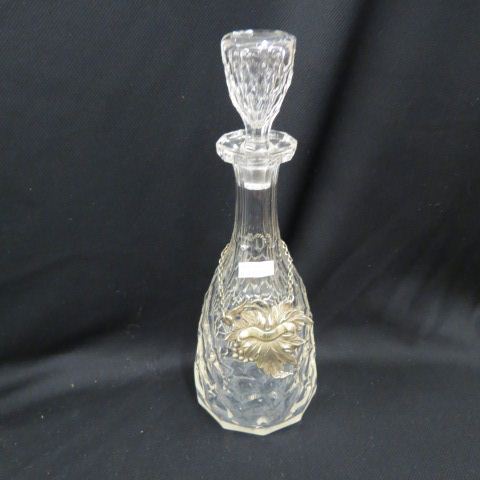 Appraisal: Early Cut Glass Decanter honeycomb decor