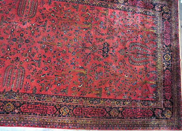 Appraisal: A Persian Kashan carpet size approximately ft x ft in