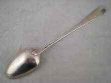 Appraisal: A bottom marked Georgian silver serving spoon by Hester Bateman