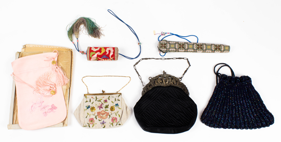 Appraisal: LOT OF CHINESE AND FRENCH LADIES' PURSES Lot of Chinese