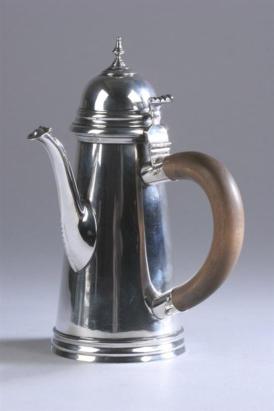 Appraisal: CURRIER ROBY STERLING SILVER LIGHTHOUSE-FORM CHOCOLATE POT With hinged lid