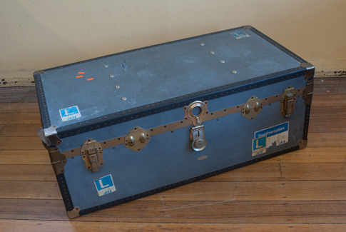 Appraisal: METAL BOUND TRUNK