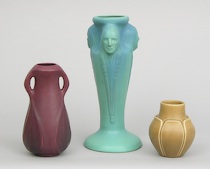 Appraisal: A Group of Van Briggle and Arts Crafts Vases This