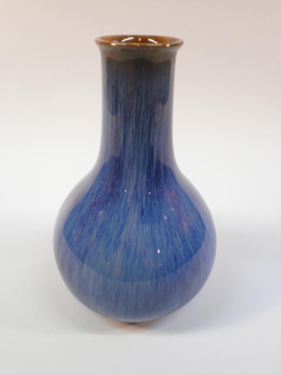 Appraisal: A Bourne Denby bottle shaped vase decorated in the Chinese