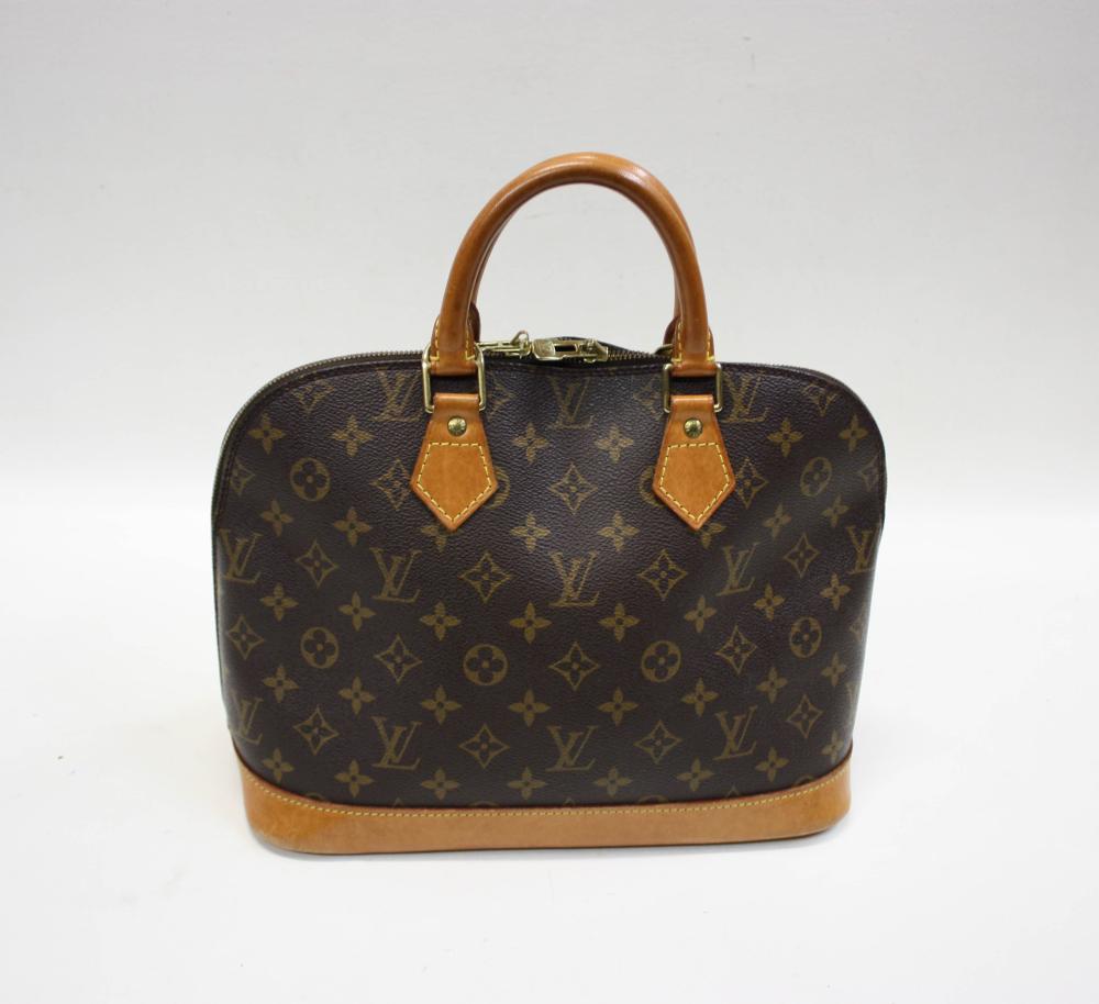 Appraisal: LOUIS VUITTON ALMA PM SATCHEL HANDBAG monogram canvas with leather