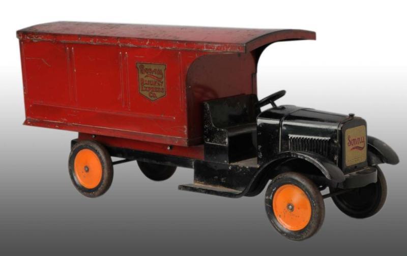 Appraisal: Pressed Steel Sonny Railway Express Truck Toy Description Manufactured by