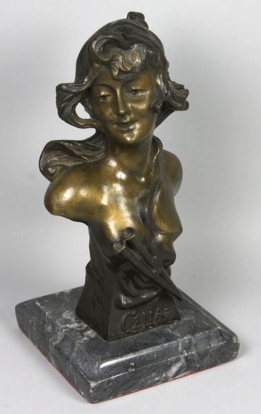 Appraisal: Late th Century bronze sculpture of Celia h signed 'E