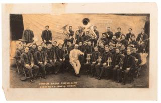 Appraisal: Glasier F W Barnum Bailey Circus Band Boston Sepia-toned photograph