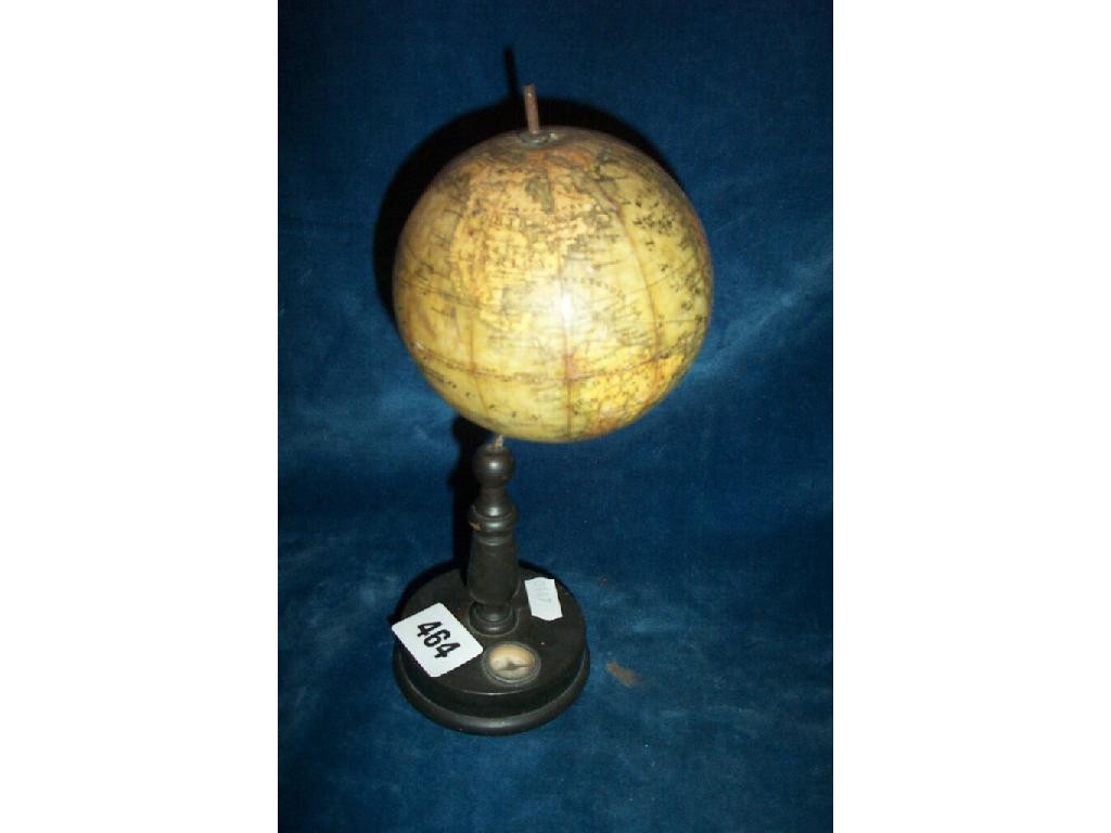 Appraisal: A Victorian model of a terrestrial globe with compass base