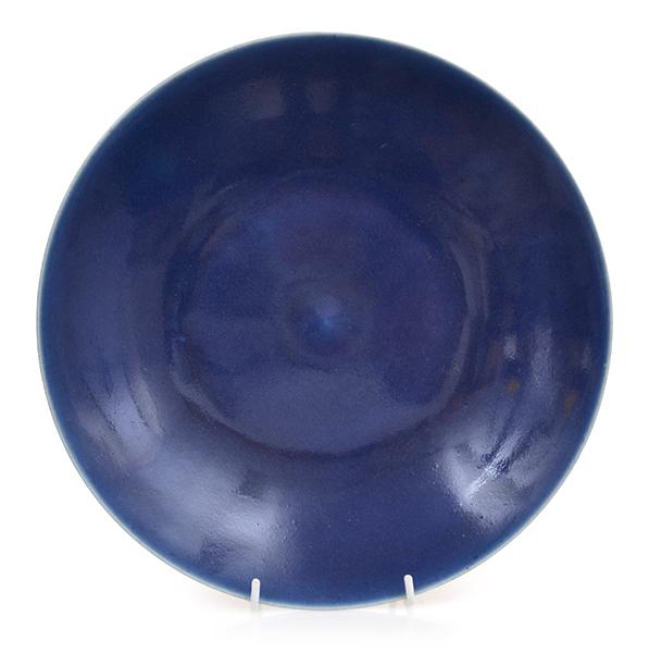 Appraisal: A CHINESE COBALT BLUE GLAZED CHARGER TH CENTURY cm diameter