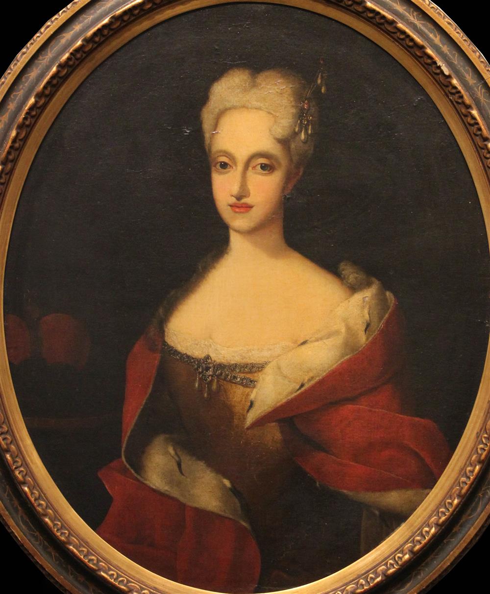 Appraisal: CONTINENTAL SCHOOL TH CENTURY PORTRAIT OF A NOBLE WOMAN Oil