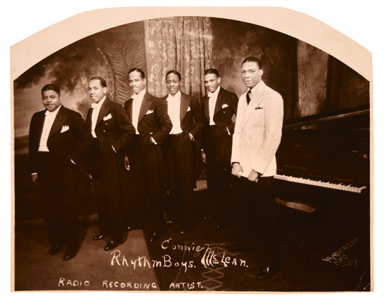 Appraisal: PHOTOGRAPHY VAN DER ZEE JAMES Connie McLean Rhythm Boys Radio