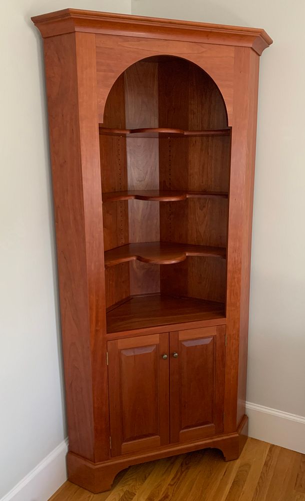 Appraisal: Stephen Swift Cherry Corner Cupboard Stephen Swift Cherry Corner Cupboard