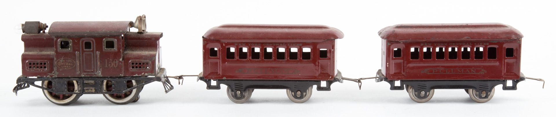 Appraisal: Lionel electric engine with two passenger cars circa s in